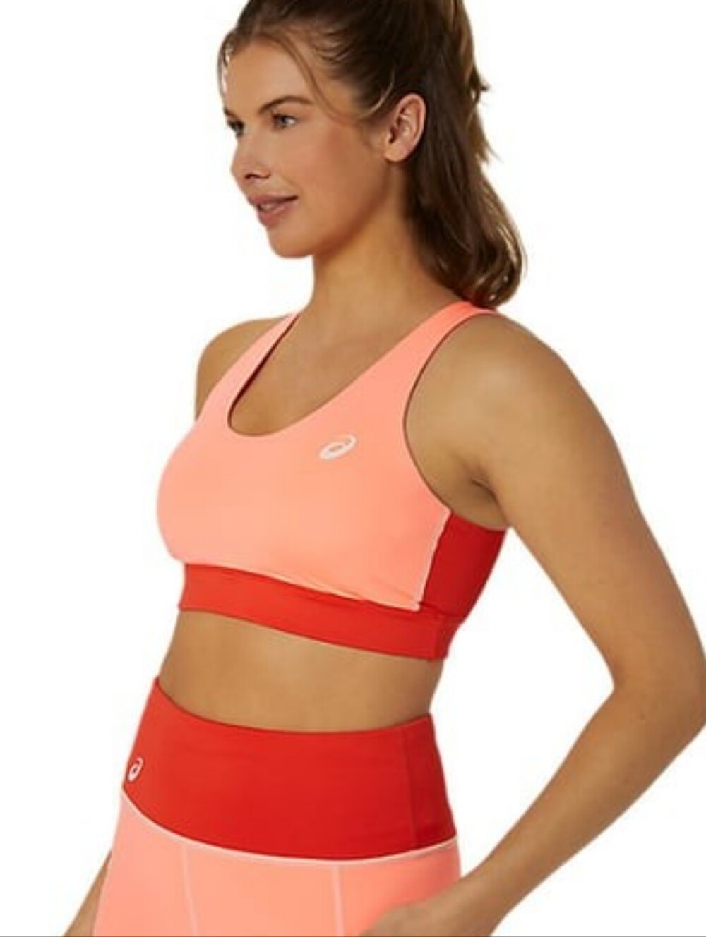Like New! Asics Sports Bra, Peach / Coral